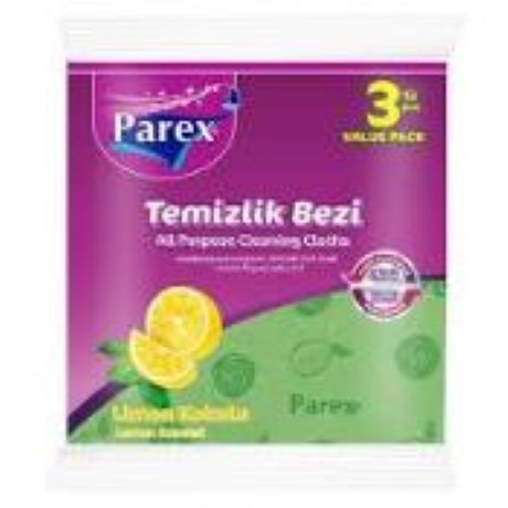 Parex 3lü Temizlik Bezi Limonlu