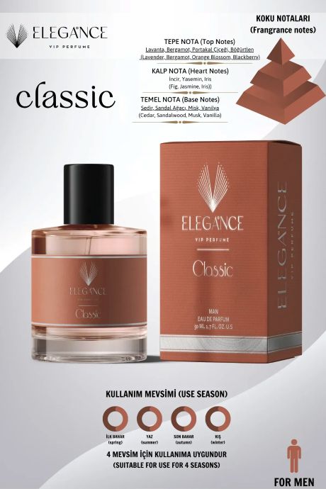 Elagance Vıp Parfume Classıc Man 50 Ml