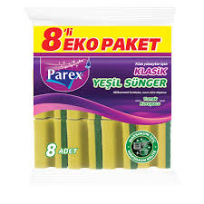 Parex 8li Klasik Oluklu Sünger